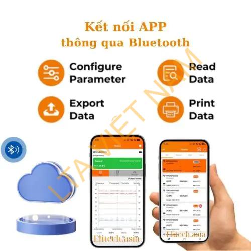 Hướng dẫn sử dụng nhiệt ẩm kế tự ghi Elitech GSP-6Pro 4 Ket noi may nhiet am ke tu ghi Elitech GSP 6Pro thong qua APP voi Bluetooth