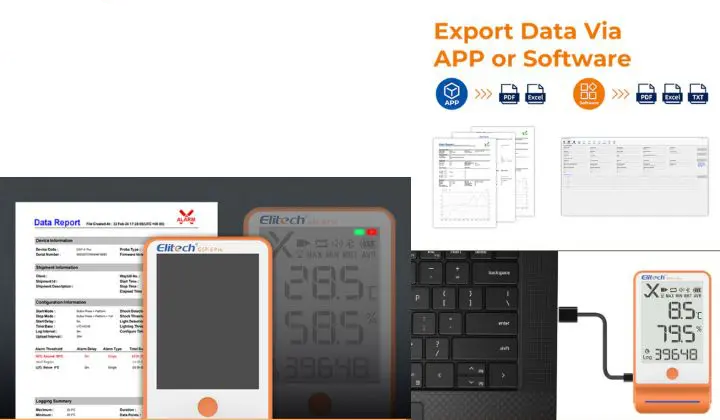 Hướng dẫn sử dụng nhiệt ẩm kế tự ghi Elitech GSP-6Pro 5 huong dan xuat du lieu tren gsp 6pro