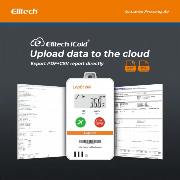 elitech 4g reusable real time temperature humidity data logger lightshocklocation built in sim card shadow dataairplane modecloud data storagesmsemailappweb ala