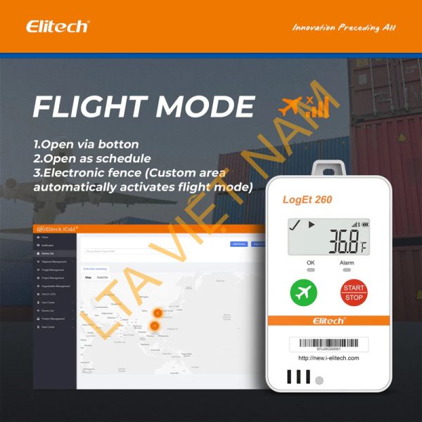elitech 4g reusable real time temperature humidity data logger lightshocklocation built in sim card shadow dataairplane modecloud data storagesmsemailappweb ala