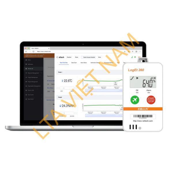 elitech 4g reusable real time temperature humidity data logger lightshocklocation built in sim card shadow dataairplane modecloud data storagesmsemailappweb ala