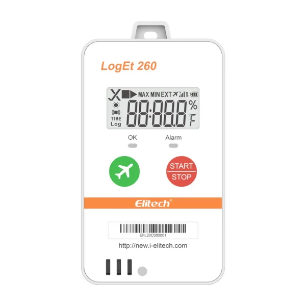 elitech 4g reusable real time temperature humidity data logger lightshocklocation built in sim card shadow dataairplane modecloud data storagesmsemailappweb ala
