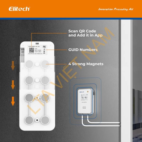 elitech 4g wireless remote real time iot temperature humidity monitor digital data logger appcloud data storage with dual external expansion channel needs probe
