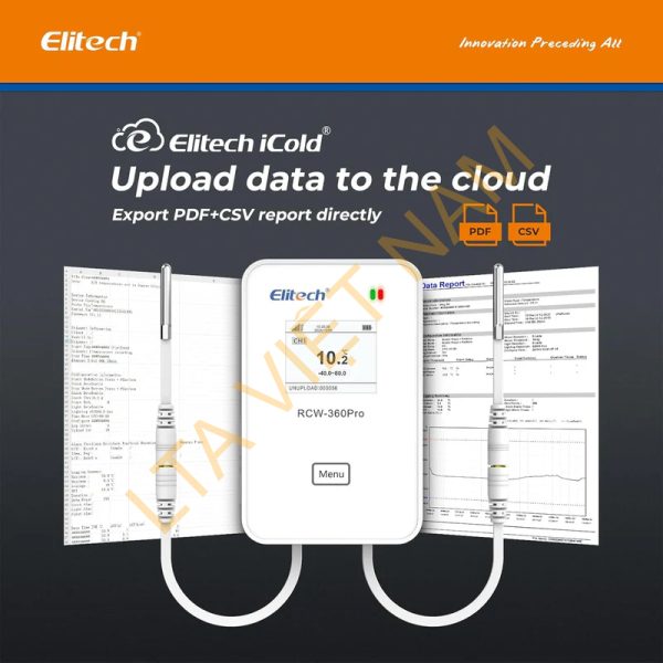 elitech 4g wireless remote real time iot temperature humidity monitor digital data logger appcloud data storage with dual external expansion channel needs probe