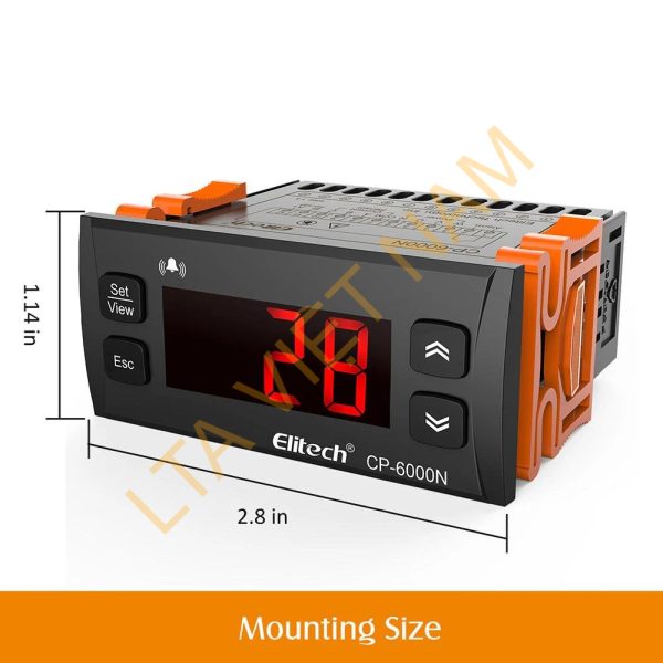 elitech cp 6000n current monitoring relays overload relays phase monitoring relays temperature control rs 485 communication 2 80a 30 200aelitech technology inc