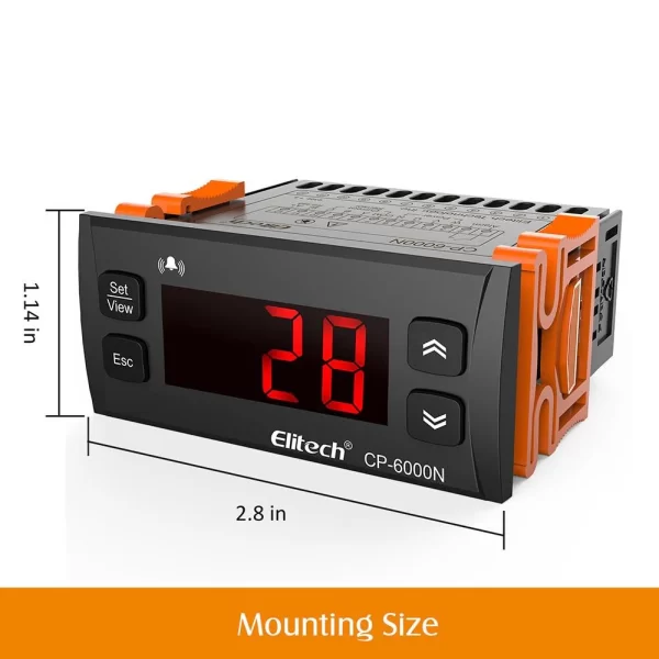 elitech cp 6000n current monitoring relays overload relays phase monitoring relays temperature control rs 485 communication 2 80a 30 200aelitech technology inc
