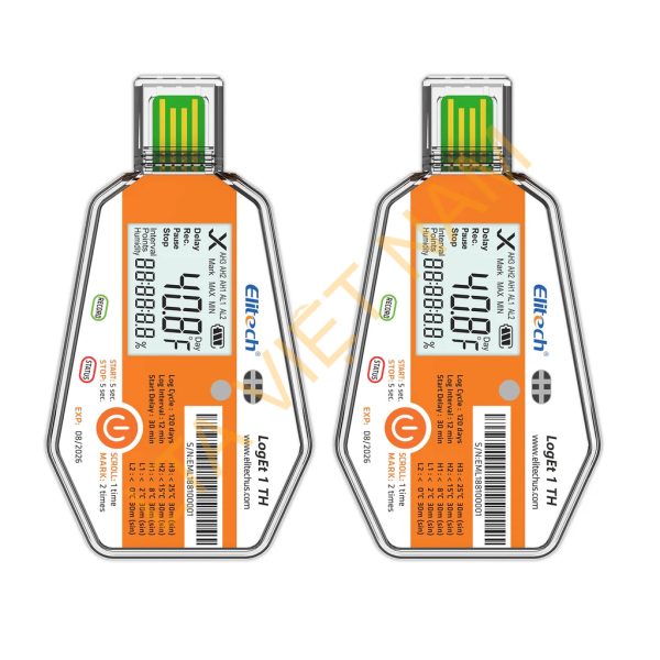 elitech loget 1 th single use temperature and humidity data loggerelitech technology inc