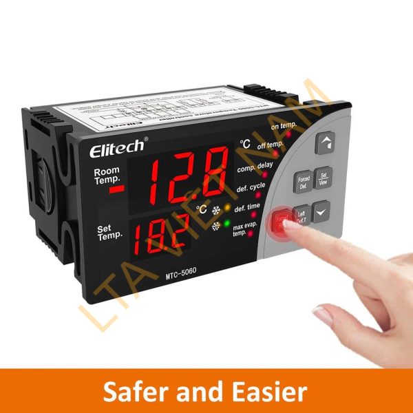 elitech mtc 5060 digital temperature controller universal thermostat cold room refrigerator cooling defrostelitech technology inc