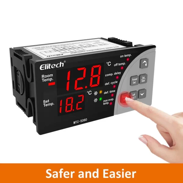 elitech mtc 5060 digital temperature controller universal thermostat cold room refrigerator cooling defrostelitech technology inc