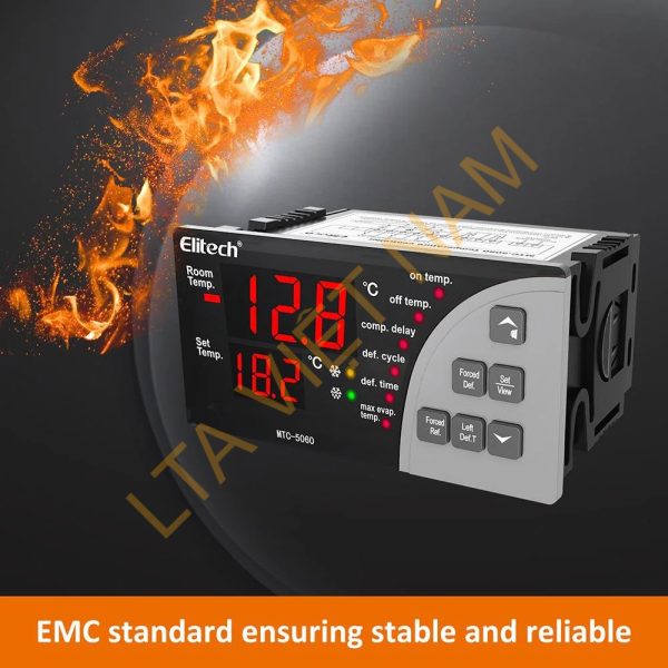 elitech mtc 5060 digital temperature controller universal thermostat cold room refrigerator cooling defrostelitech technology inc