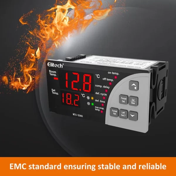 elitech mtc 5060 digital temperature controller universal thermostat cold room refrigerator cooling defrostelitech technology inc