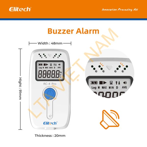 elitech pdf usb digital temperature data logger reuseable recorder ddl 64000 points high accuracy shadow data built in buzzer auto pdf csv report windowsmacos s