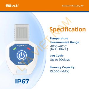 elitech tinyusb single use temperature recorder data logger tinyusb 10 10 40elitech technology inc 456536 1024x1024