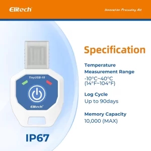 elitech tinyusb single use temperature recorder data logger tinyusb 10 10 40elitech technology inc 456536 1024x1024