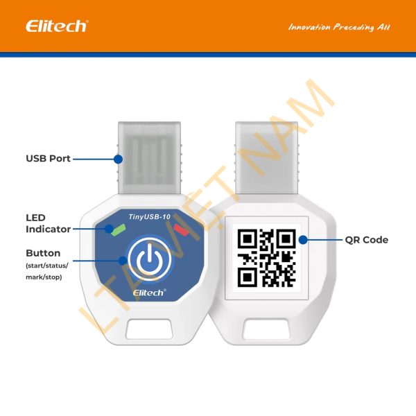 elitech tinyusb single use temperature recorder data logger tinyusb 10elitech technology inc