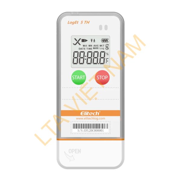 elitech usb digital temperature humidity data logger with shadow data reusable recorder 32000 points auto pdf csv report for windowsmacos refrigerator thermomet