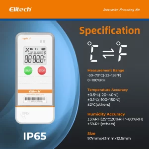 elitech usb digital temperature humidity data logger with shadow data reusable recorder 32000 points auto pdf csv report for windowsmacos refrigerator thermomet 354688 800x800
