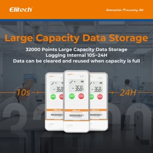 elitech usb digital temperature humidity data logger with shadow data reusable recorder 32000 points auto pdf csv report for windowsmacos refrigerator thermomet 950861 800x800