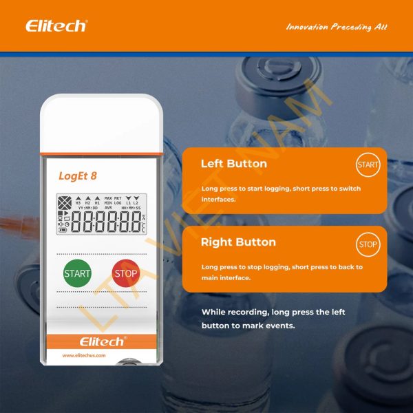 elitech usb temperature humidity data logger reusable temperature recorder digital refrigerator thermometer high accuracy auto pdf report usb port 32000 points