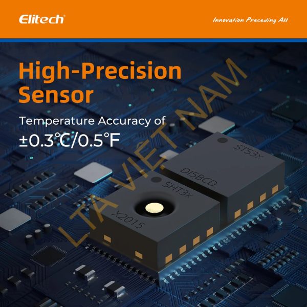 elitech usb temperature humidity data logger reusable temperature recorder digital refrigerator thermometer high accuracy auto pdf report usb port 32000 points