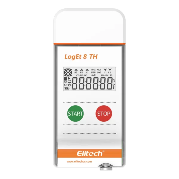 elitech usb temperature humidity data logger reusable temperature recorder digital refrigerator thermometer high accuracy auto pdf report usb port 32000 points