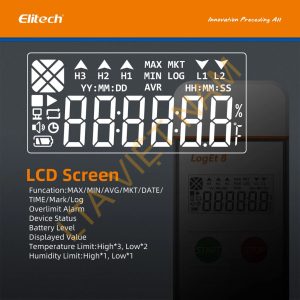elitech usb temperature humidity data logger reusable temperature recorder digital refrigerator thermometer high accuracy auto pdf report usb port 32000 points 988724 1024x1024