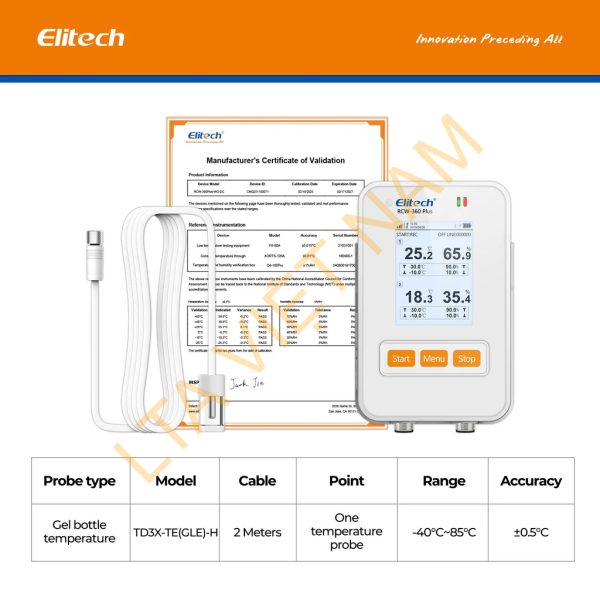 elitech wifi 4g cellulari real time digital temperature humidity light data logger with diverse replaceable probessold separately 100000 points cloud data stora