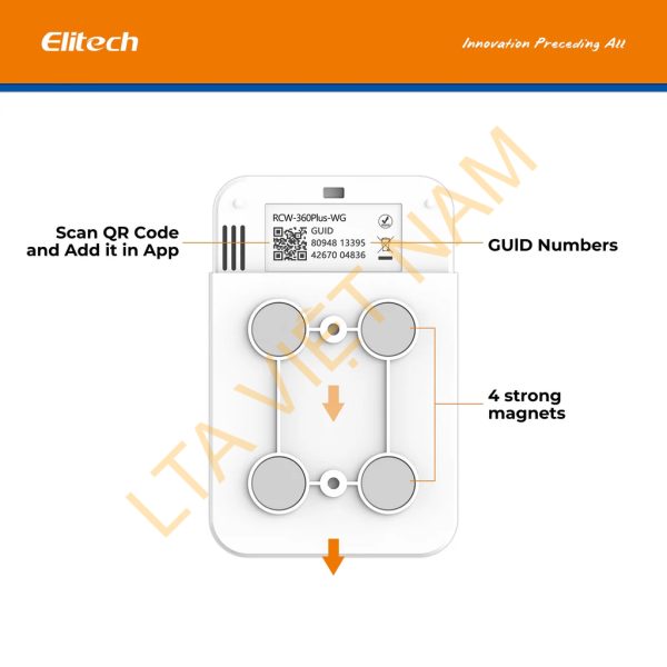 elitech wifi 4g cellulari real time digital temperature humidity light data logger with diverse replaceable probessold separately 100000 points cloud data stora