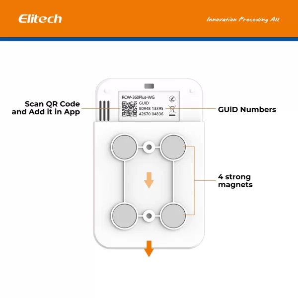 elitech wifi 4g cellulari real time digital temperature humidity light data logger with diverse replaceable probessold separately 100000 points cloud data stora