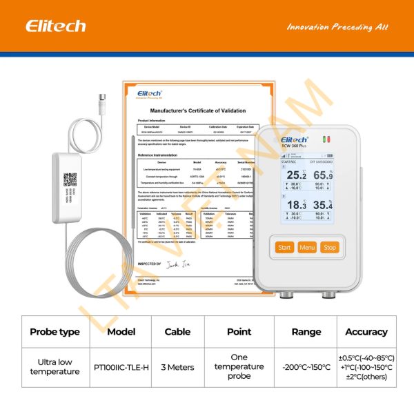elitech wifi 4g cellulari real time digital temperature humidity light data logger with diverse replaceable probessold separately 100000 points cloud data stora