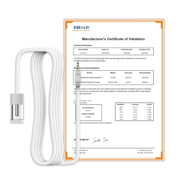 elitech external glycol bottle temperature probe temperature sensor matches with rcw 360pro device only monitor 40176 4080 audio plug connector 164ftelitech tec 454364 1024x10 1